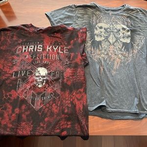 Two Affloction T-Shirt, Good Used Cond., XL